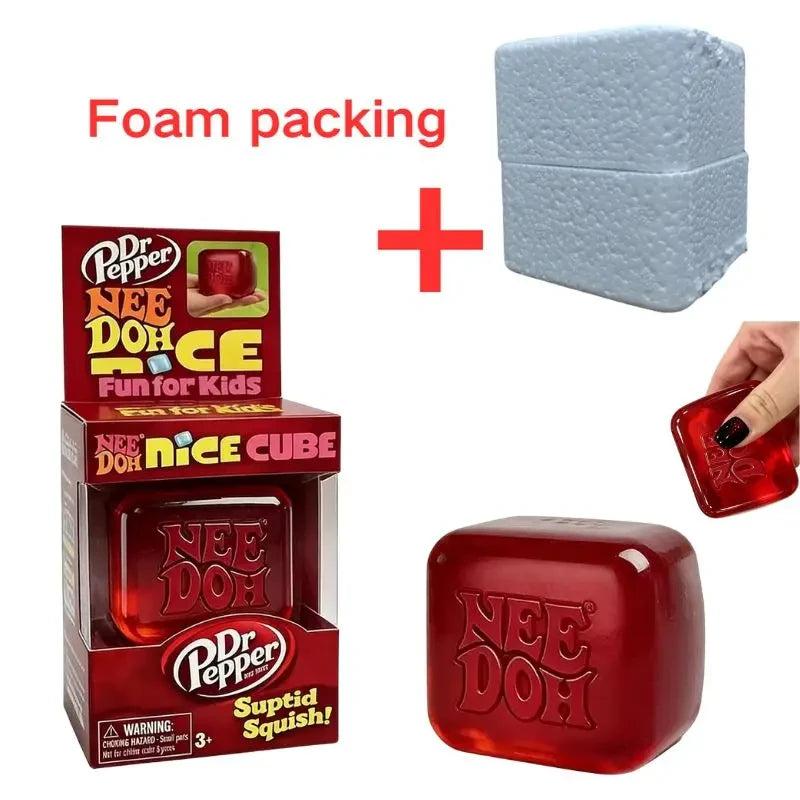 Dr Pepper NeeDoh Squishy Fidget Cube | Stress Relief Toy