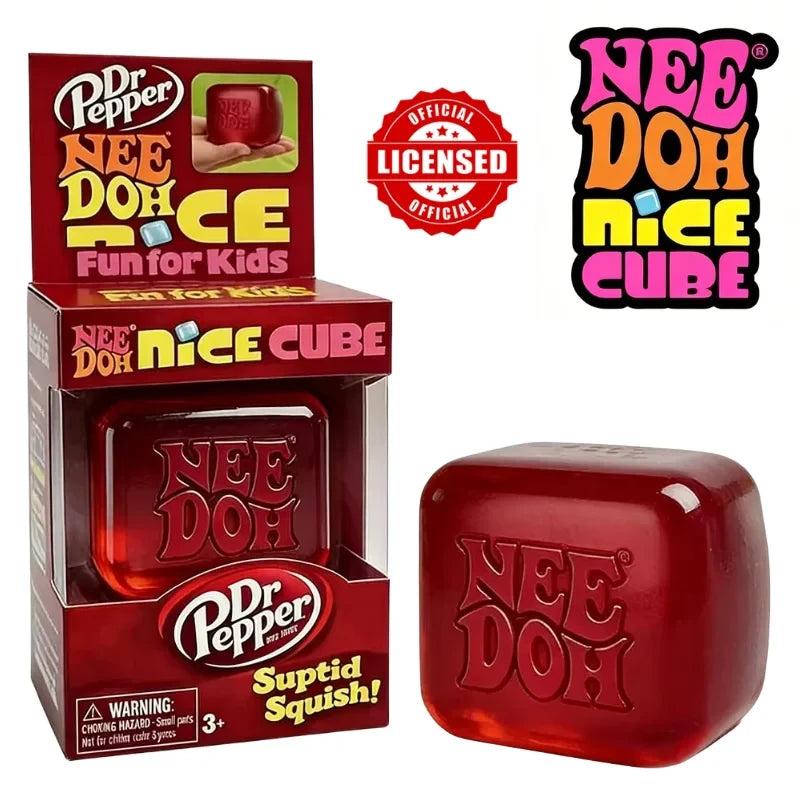 Dr Pepper NeeDoh Squishy Fidget Cube | Stress Relief Toy
