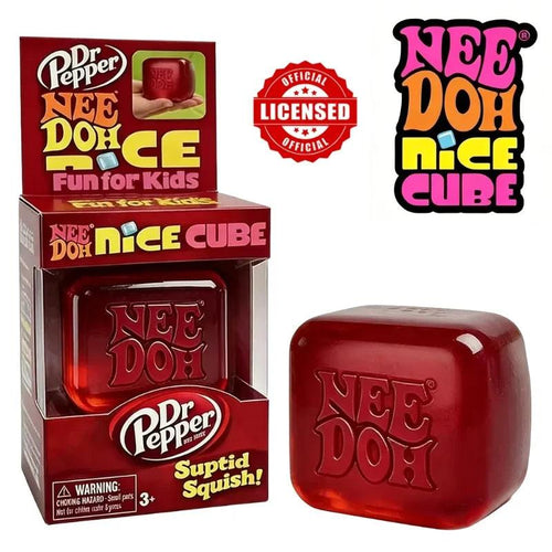 Dr Pepper NeeDoh Squishy Fidget Cube | Stress Relief Toy