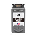 U.S. Remanufactured for Canon PG-30 Black MICR Ink Cartridges