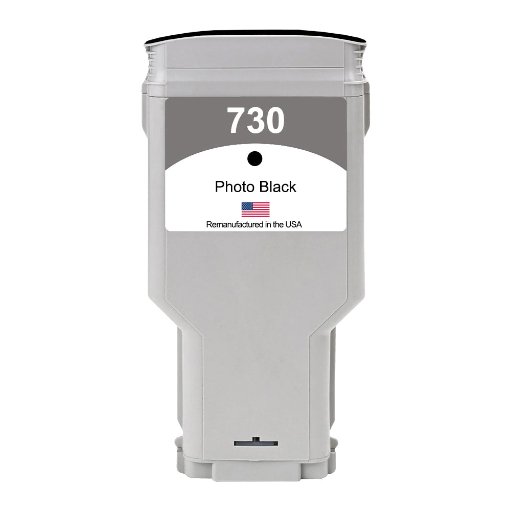 U.S. Remanufactured for HP 730 300ml (P2V73A) Photo Black Ink Cartridges