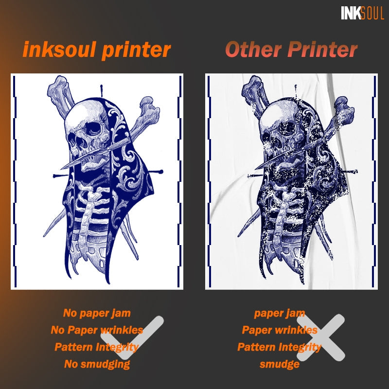 INKSOUL® T08FD tattoo transfer printer touch screen