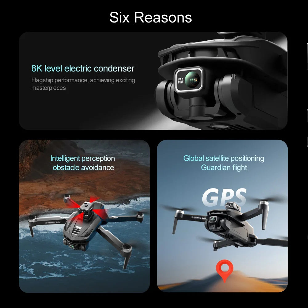 2025 V168 MAX Professinal Drone 8k Camera GPS Automatic Return 5G Wifi